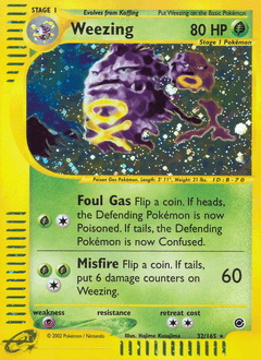 Weezing from Expedition Base Set #32