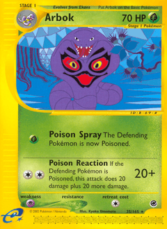 Arbok from Expedition Base Set #35