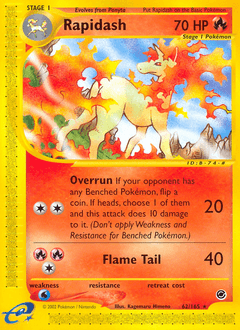 Rapidash from Expedition Base Set #62