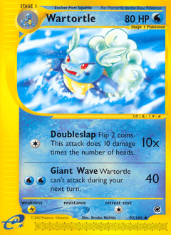 Wartortle from Expedition Base Set #92