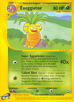 Exeggutor from Aquapolis #12