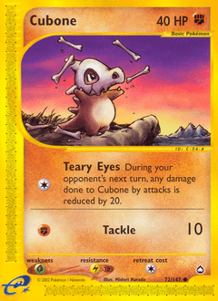 Cubone from Aquapolis #72