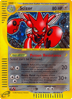 Scizor from Aquapolis #H21