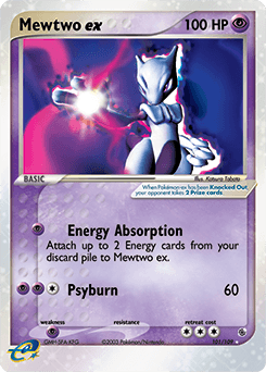 Mewtwo ex from Ruby & Sapphire #101