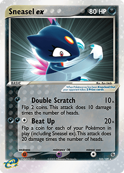 Sneasel ex from Ruby & Sapphire #103