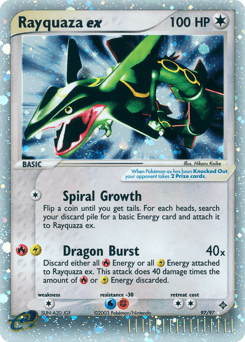 Rayquaza ex from Dragon #97
