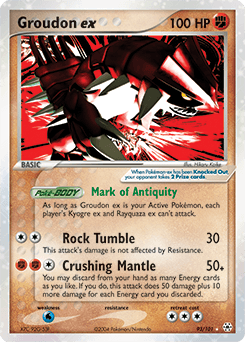 Groudon ex from Hidden Legends #93