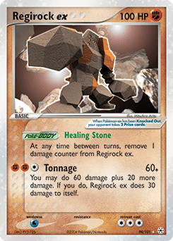 Regirock ex from Hidden Legends #98