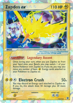 Zapdos ex from FireRed & LeafGreen #116