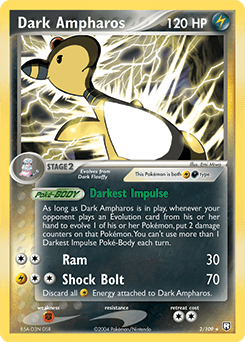 Dark Ampharos from Team Rocket Returns
