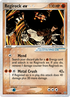 Regirock ex from Emerald #99