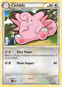 Clefable from HeartGold & SoulSilver #3