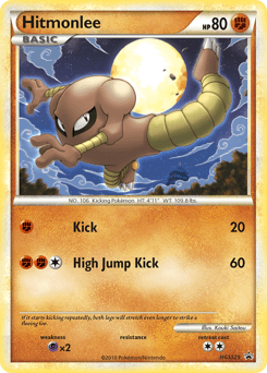 Hitmonlee from HGSS Black Star Promos #HGSS25