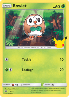 Rowlet from McDonald's Collection 2021 #7