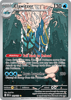 Clawitzer from Mega Evolution #141