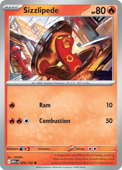 Sizzlipede from Mega Evolution #29