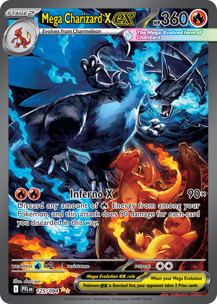 Mega Charizard X ex from Phantasmal Flames