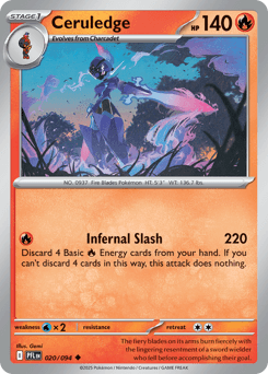 Ceruledge from Phantasmal Flames #20