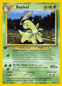 Bayleef from Neo Genesis #29