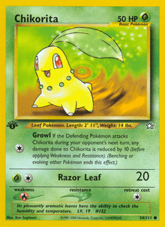 Chikorita from Neo Genesis #54