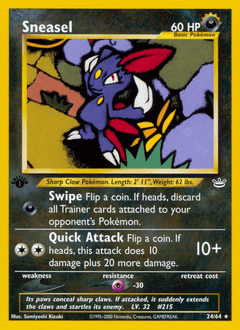 Sneasel from Neo Revelation #24