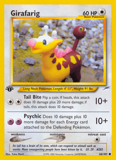 Girafarig from Neo Destiny #66