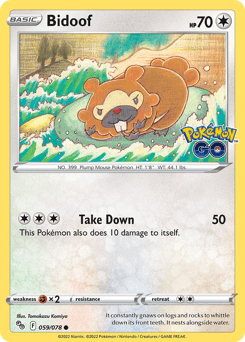 Bidoof from Pokémon GO #59
