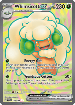Whimsicott ex from White Flare #157
