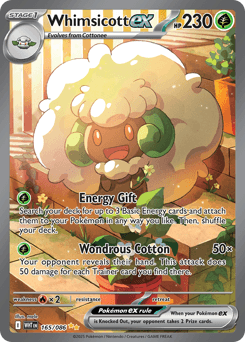 Whimsicott ex from White Flare #165