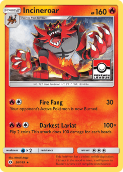 Incineroar from Sun & Moon #26