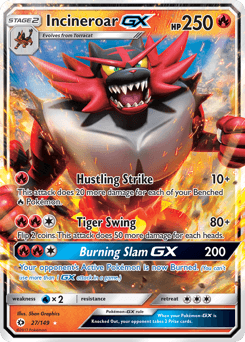 Incineroar-GX from Sun & Moon #27
