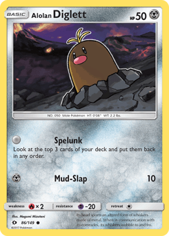 Alolan Diglett from Sun & Moon #86