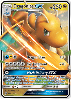 Dragonite-GX from Unified Minds #152
