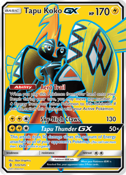 Tapu Koko-GX from Guardians Rising #135