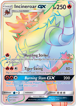 Incineroar-GX from Guardians Rising #147