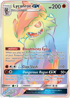 Lycanroc-GX from Guardians Rising #156