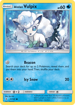 Alolan Vulpix from Guardians Rising #21