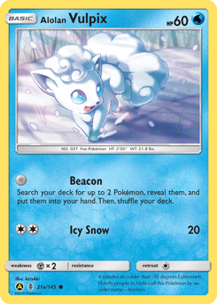 Alolan Vulpix from Guardians Rising #21a