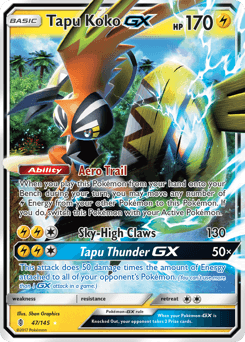 Tapu Koko-GX from Guardians Rising #47