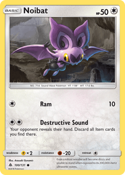 Noibat from Forbidden Light #100