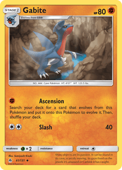 Gabite from Forbidden Light #61