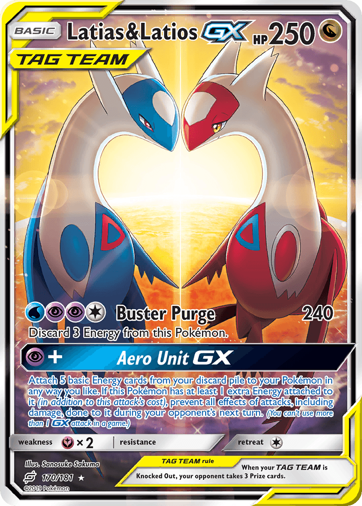 Latias & Latios-GX from Team Up