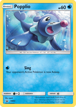 Popplio from SM Black Star Promos