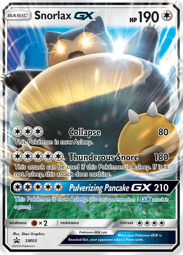 Snorlax-GX from SM Black Star Promos