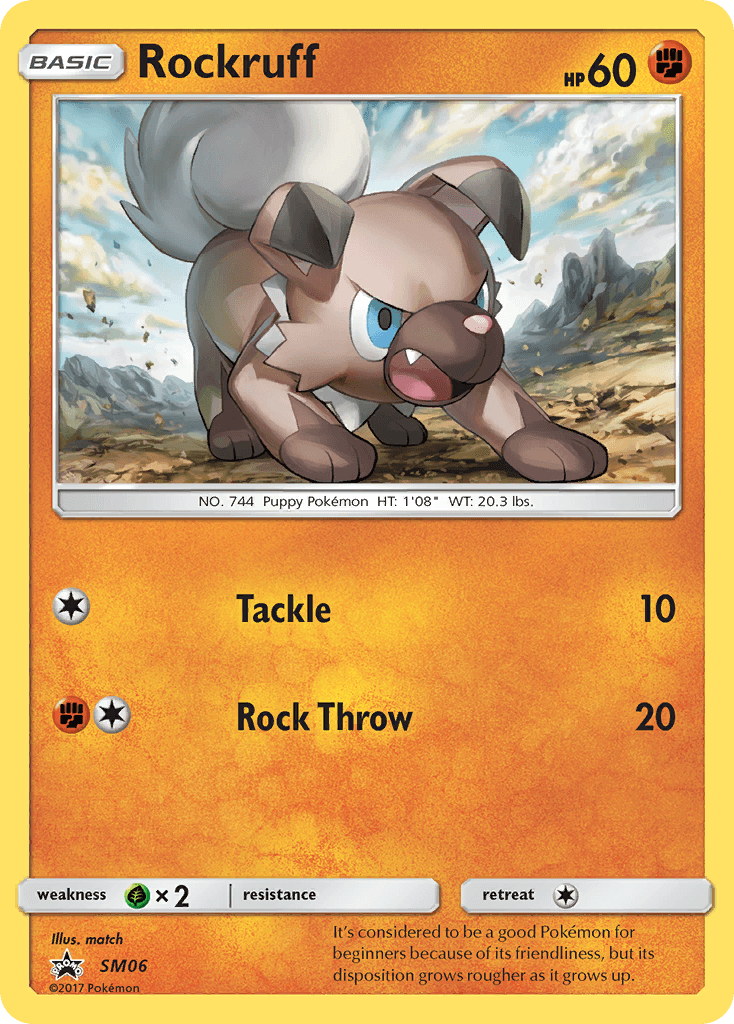 Rockruff from SM Black Star Promos