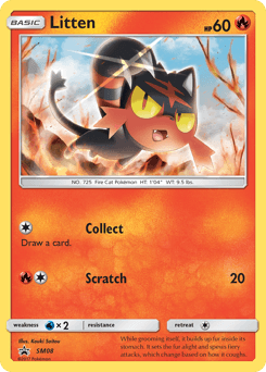 Litten from SM Black Star Promos #SM08