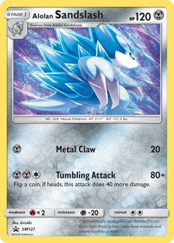 Alolan Sandslash from SM Black Star Promos #SM127