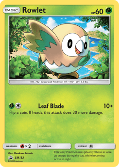 Rowlet from SM Black Star Promos #SM153
