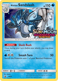 Alolan Sandslash from SM Black Star Promos #SM18