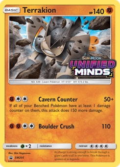 Terrakion from SM Black Star Promos #SM205